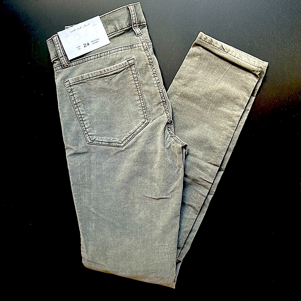 LOFT VELVET SKINNY JEANS